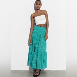 Zara | Long Printed Skirt